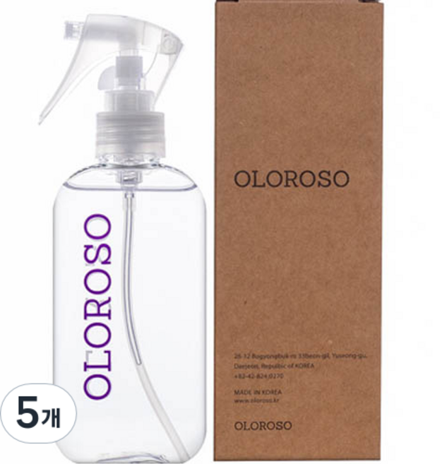 오로로쏘 룸스프레이 섬유향수 퍼퓸 차량 방향제, 150ml, 5개, 바닐라/머스크향