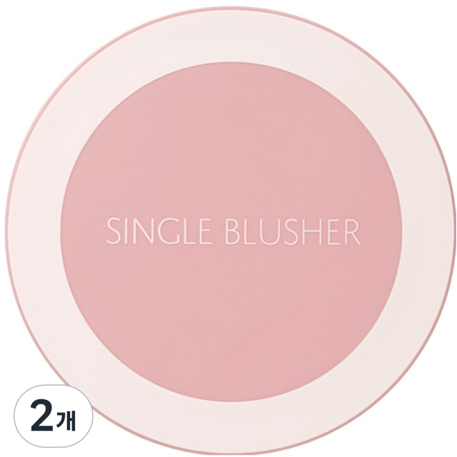 샘물 싱글 블러셔 5g, PK10 베이핑크, 2개