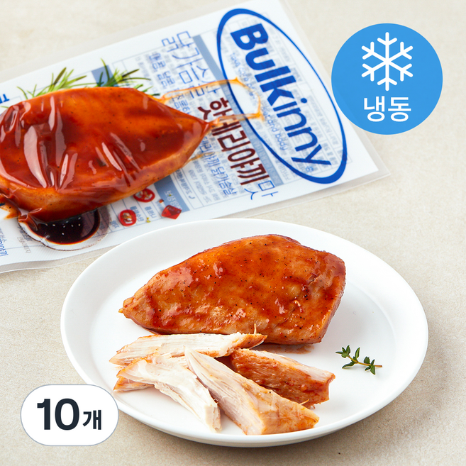 벌키니 닭가슴살 핫데리야끼맛 (냉동), 100g, 1개입, 10개