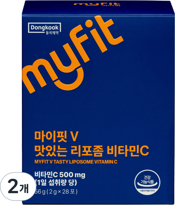 마이핏 맛있는 리포좀 비타민C 28p, 56g, 2개