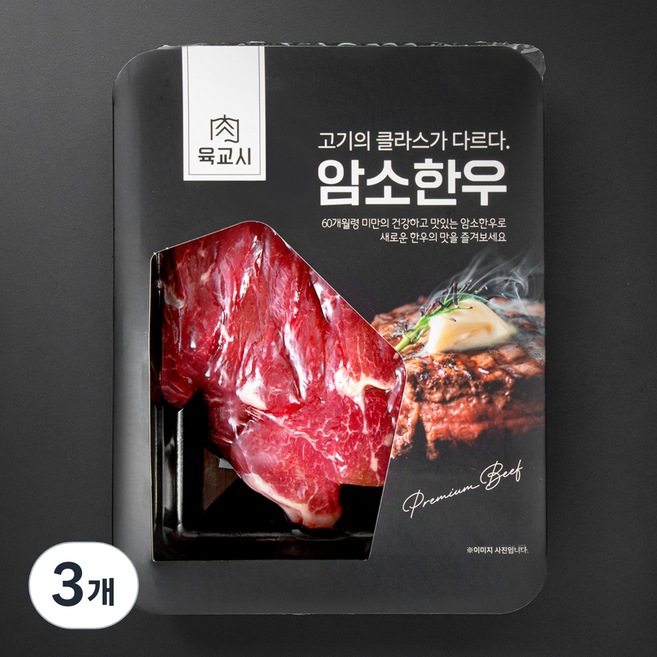 본고기 암소한우 1등급 사태국거리용 (냉장), 300g, 3개
