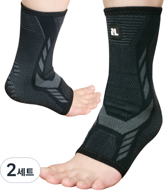 노멀라이프 고탄력 발목 보호대 좌우 세트, 2세트