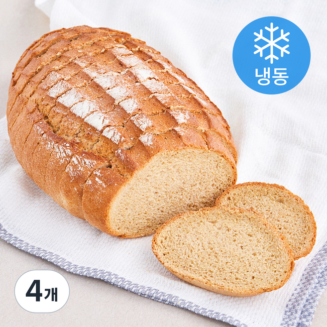 더브레드블루 통밀빵 (냉동), 650g, 1개입, 4개