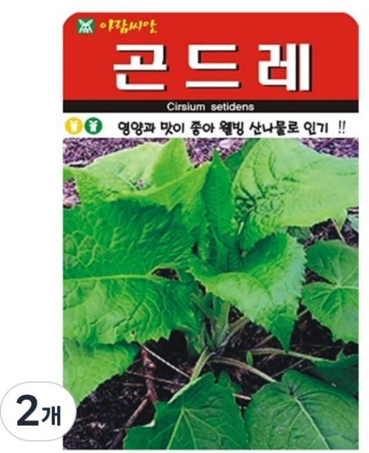 아람종묘 곤드레 씨앗 100립, 2개