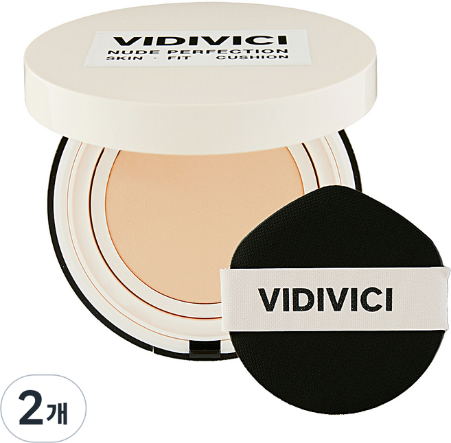 비디비치 누드 퍼펙션 스킨 핏 쿠션 15g SPF 50+ PA++++, 21N 아이보리, 2개