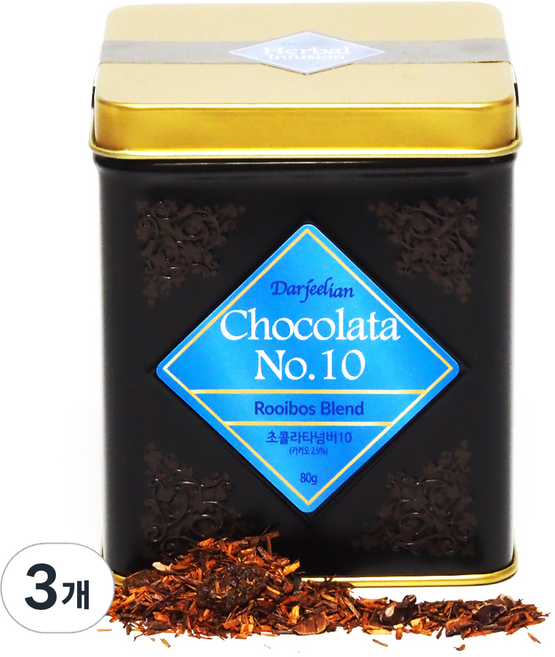 다질리언 초콜라타 넘버10 루이보스차, 40g, 2개입, 3개