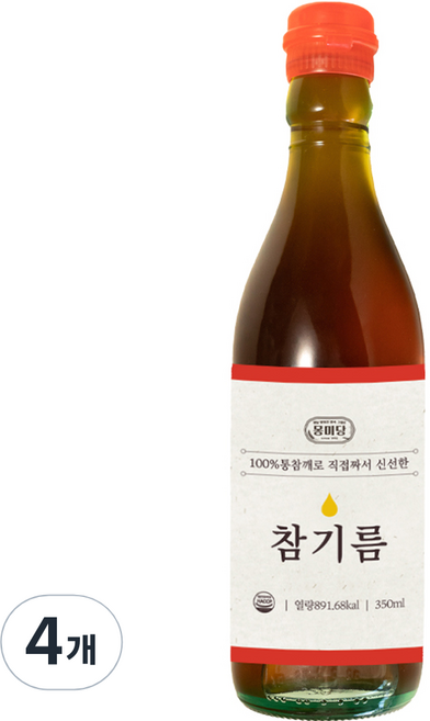 몽미당 참기름, 350ml, 4개
