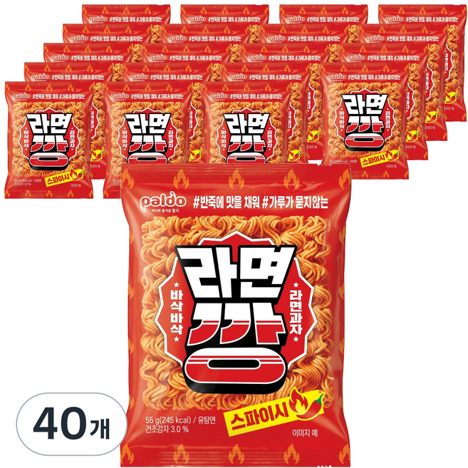팔도 라면깡 스파이시, 55g, 40개
