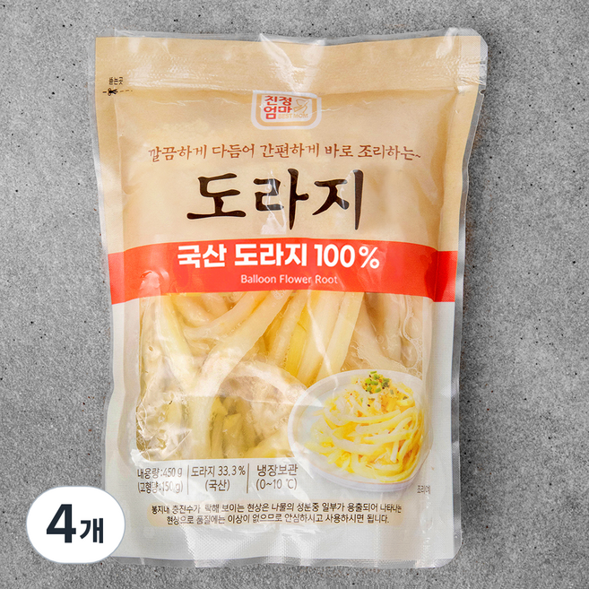 친정엄마 깐도라지, 450g (고형량 150g), 4개