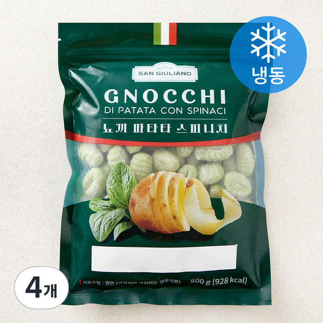 산줄리아노 뇨끼 파타타 스피니치 (냉동), 500g, 4개
