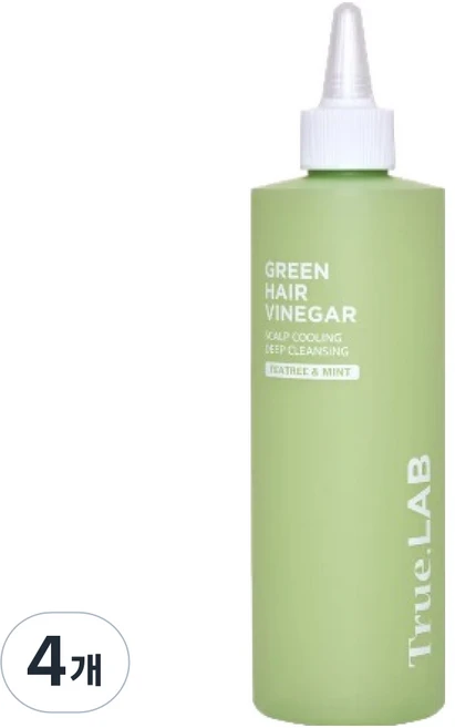 정직한실험실 트루랩 그린 헤어 식초, 4개, 370ml - 쿠팡