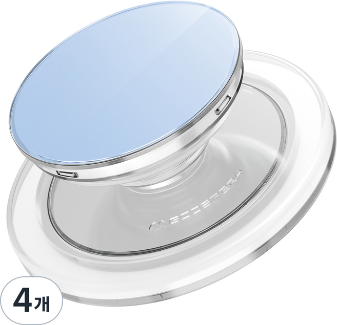 구스페리 원형 맥세이프 톡 휴대폰 거치대, 페리윙클, 4개