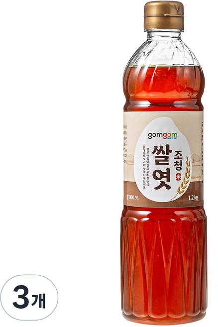 곰곰 조청 쌀엿, 1.2kg, 3개