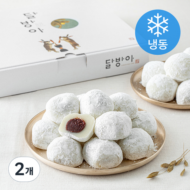 달방아 찹쌀떡 (냉동), 60g, 2개, 30개입
