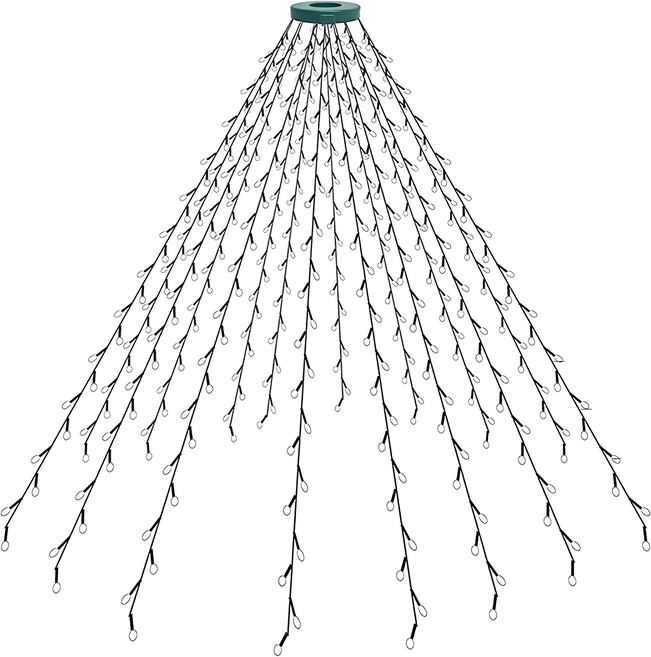 半島良品 USB聖誕佈置燈串 16串320燈, 浪漫樹頂燈串, 1個