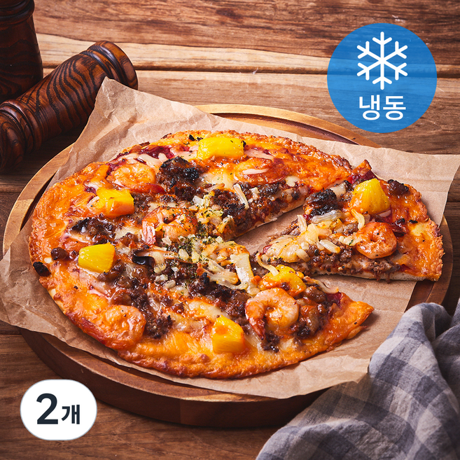 피자로빈슨 리얼 불고기 쉬림프 피자 (냉동), 535g, 1개입, 2개