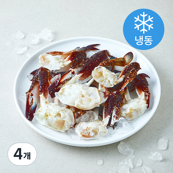 절단 꽃게 4L (냉동), 4개, 450g