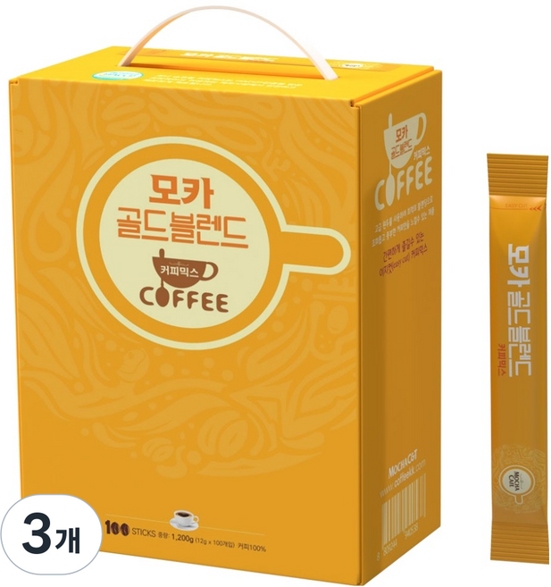 모카씨엔티 골드블렌드 커피믹스, 12g, 100개입, 3개