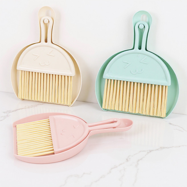 코멧 미니 빗자루 쓰레받기 세트, 3개, 혼합색상