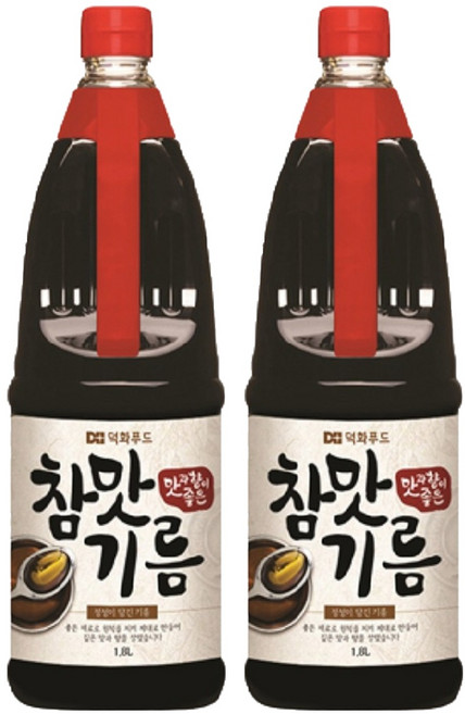 덕화 참맛기름, 1.8L, 2개