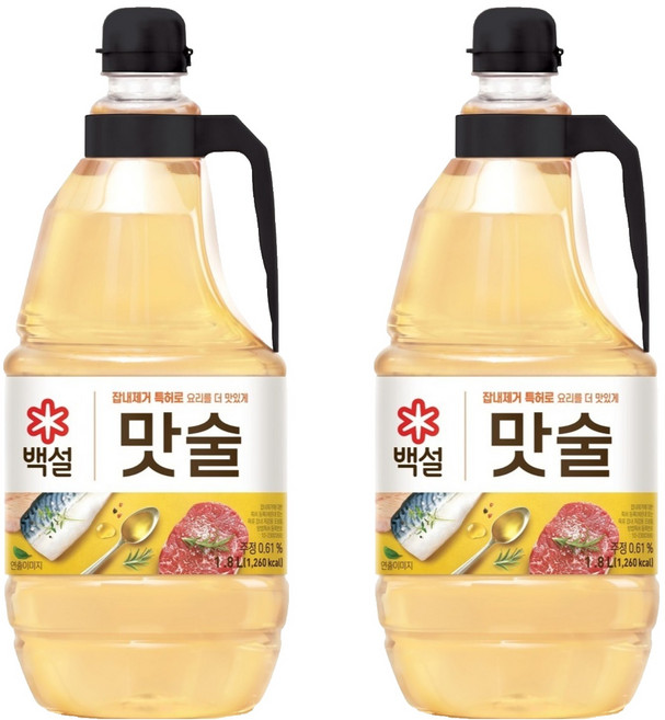 백설 맛술, 1.8L, 2개