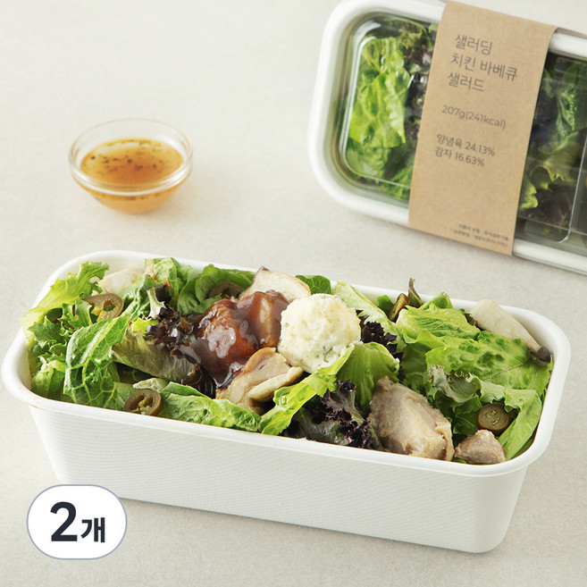 샐러딩 치킨 바베큐 샐러드, 207g, 2개