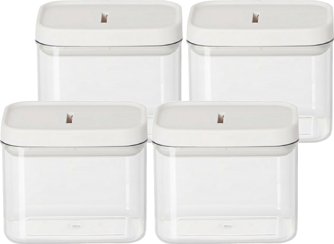 無印風易扣密封罐, 2組, 500ml 2入