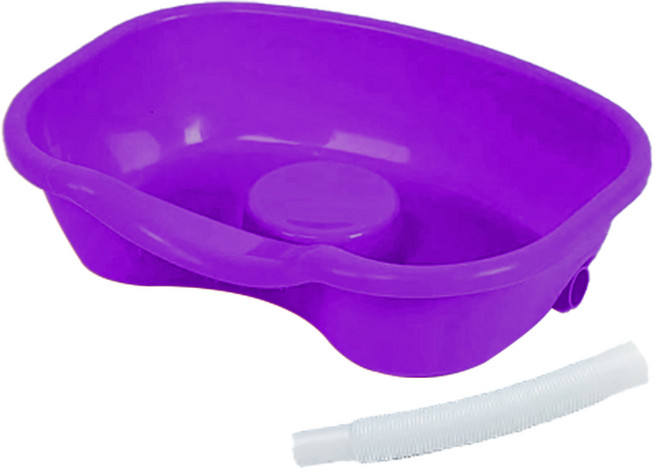 디어모모 노인 환자용 임산부 머리감기 샴푸 대야 세발기, 퍼플, 1개