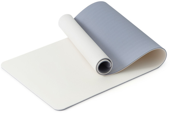코멧 스포츠 TPE 투톤 요가 매트 6mm, 아이보리+그레이, 1개