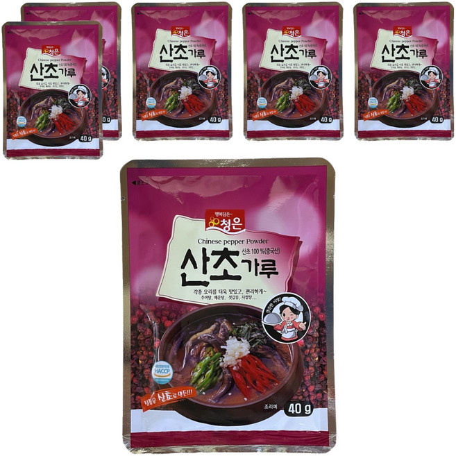 청은에프엔비 산초가루, 40g, 6개