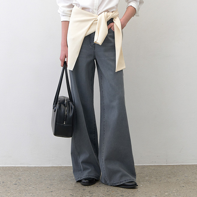 아틀리에나인 여성용 면 데미지 워싱 데님 팬츠 PT-5626