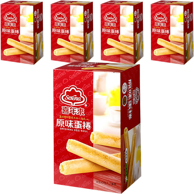 喜年來 原味蛋捲, 192g, 5盒