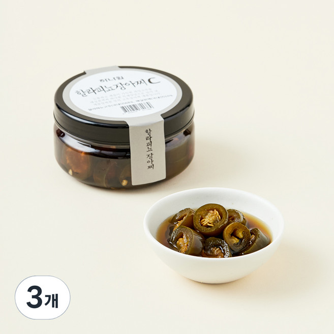 하나원 할라피뇨장아찌 C, 180g, 3개