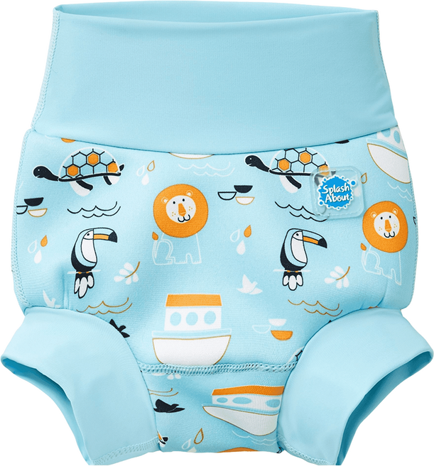 Splash About Happy Nappy 3D游泳尿布褲 方舟歷險記 皮料厚度1MM 防止便便外漏, XL, 1件