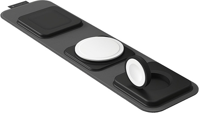 mophie MfM 3 Port 3-in-1 Magnetic 無線充電器 Fast Charging Travel MagSafe Compatible Qi Certified 黑色