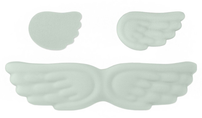 지클릭커 윙 코튼 팜레스트 키보드 쿠션 손목 받침대, 1개, 샌디 그린