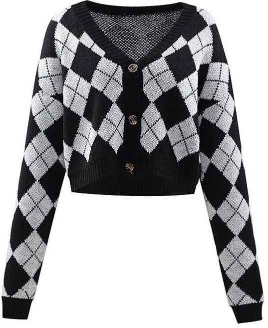 菱格紋必買罩衫外套 Y342