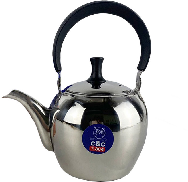 c&c 304不銹鋼手提泡茶壺, 600ml, 銀色, 1個