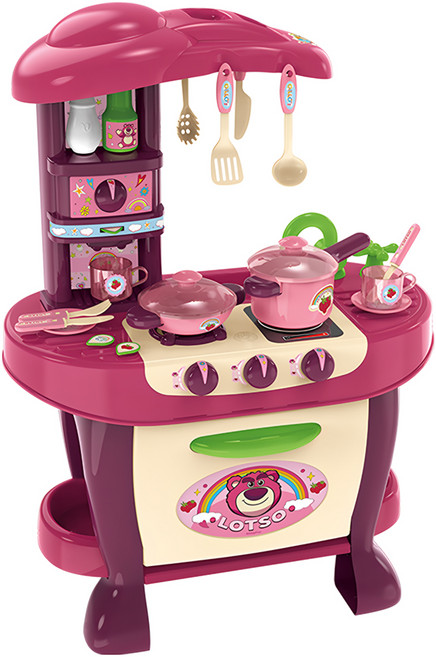 TOY STORY 玩具總動員 皮克斯 熊抱哥聲光廚房組 3歲以上, 熊抱哥 桃紅色, 1組