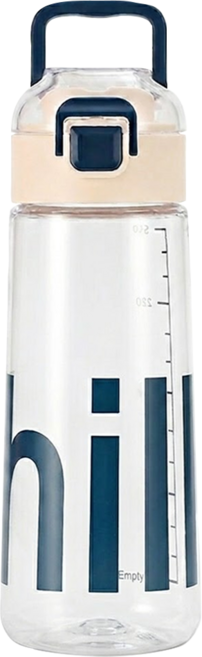 DiYi 帝怡 Tritan 彈蓋水壺, 清新白, 550ml, 1個