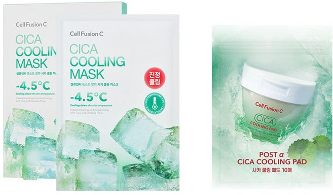 셀퓨전씨 시카 쿨링 마스크 5p + 시카쿨링패드 10p, 1개입, 5개