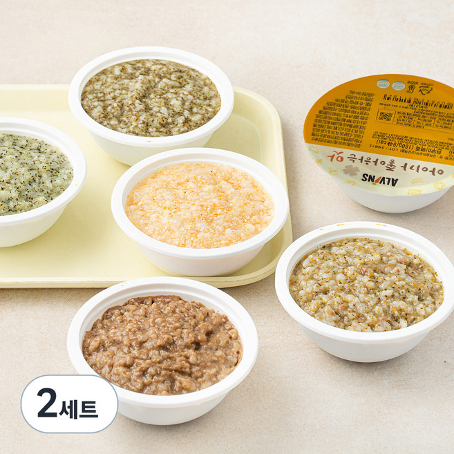 엘빈즈 클래식 냉장 이유식 중기2(만 7~10개월) F세트, 1.08kg, 2세트