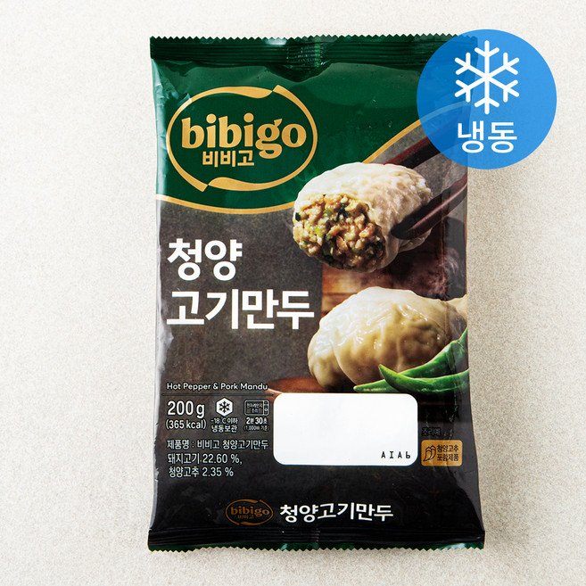 비비고 청양 고기만두 (냉동), 200g, 1개