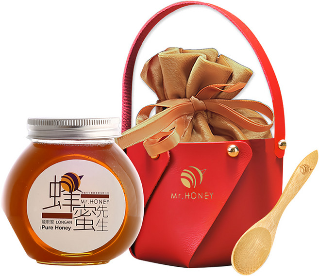 Mr.HONEY 蜂蜜先生 蜂蜜提籃組 龍眼蜜, 240g, 1組