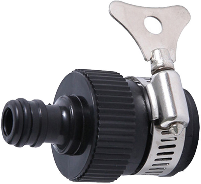 야외 테라스 수도꼭지 호스 연결 어댑터 커넥터, 1개, 블랙