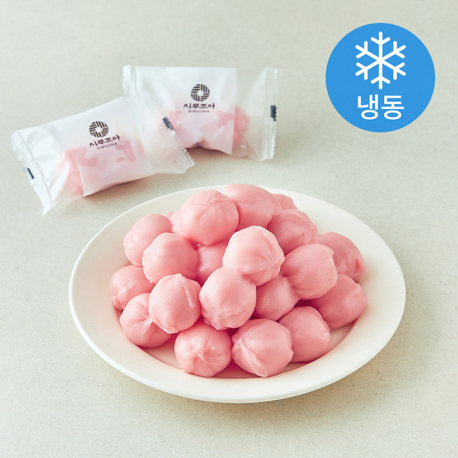 시루조아 굳지않는 분홍 꿀떡 (냉동), 20g, 64개입, 1개