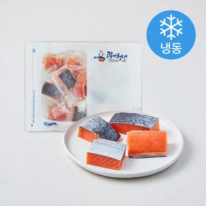 고등어청년 가시없는 어린이 순살 연어 (냉동), 1개, 500g - 쿠팡