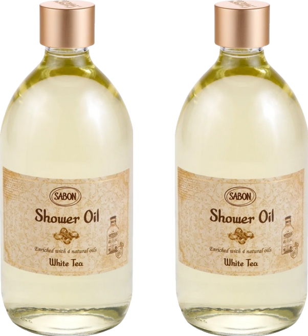 SABON 沐浴油 白茶, 500ml, 2瓶
