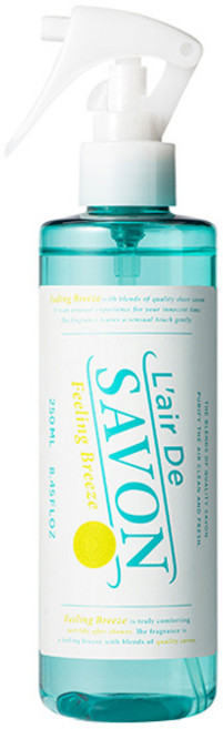 L'air De SAVON 芳香噴霧 微風輕拂 溫暖果香 清爽柑橘搭配桃子蘋果香味 適用於浴室/玄關/厠所/車内等生活空間, 250ml, 1瓶