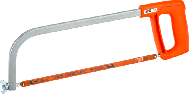 BAHCO 魚牌 經典鋸弓 306 手工具 金屬材質 470mm, 1個